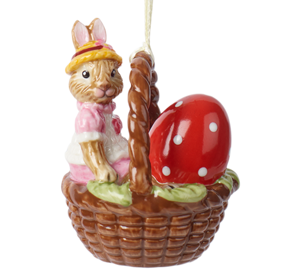 Bunny Tales påskeornament kurv Anna 6 cm fra Villeroy & Boch