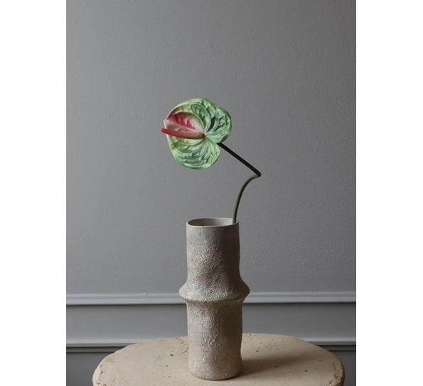 Kunstig blomst Anthurium lysegrønn Botané