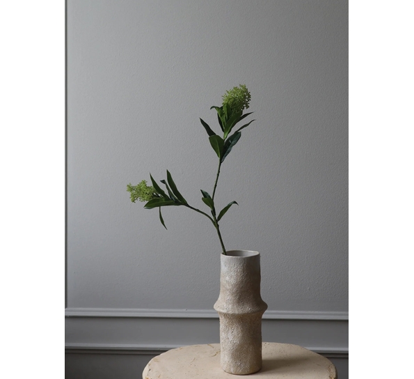 Kunstig grein Skimmia Berry grønn Botané