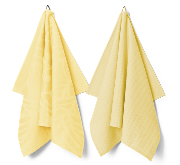Easter & 1959 kjøkkenhåndkle gul 2-pk fra Georg Jensen Damask