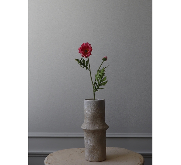 Kunstig blomst Poppy stor rosa Botané
