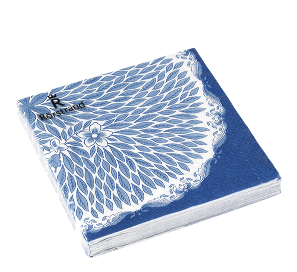 Ostindia Floris blå servietter 33x33 cm fra Rörstrand