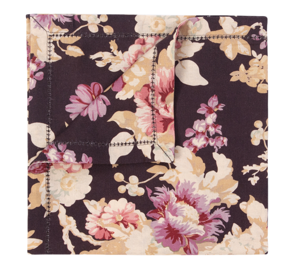 Serviett 50x50 cm lin Autumn Flowers ByTiMo