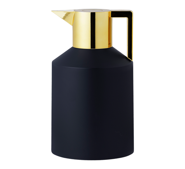 Geo termokanne 1,5 l sort og gull fra Normann Copenhagen