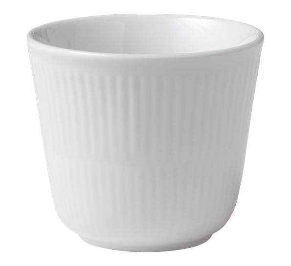 Hvit Riflet termokopp 26 cl fra Royal Copenhagen