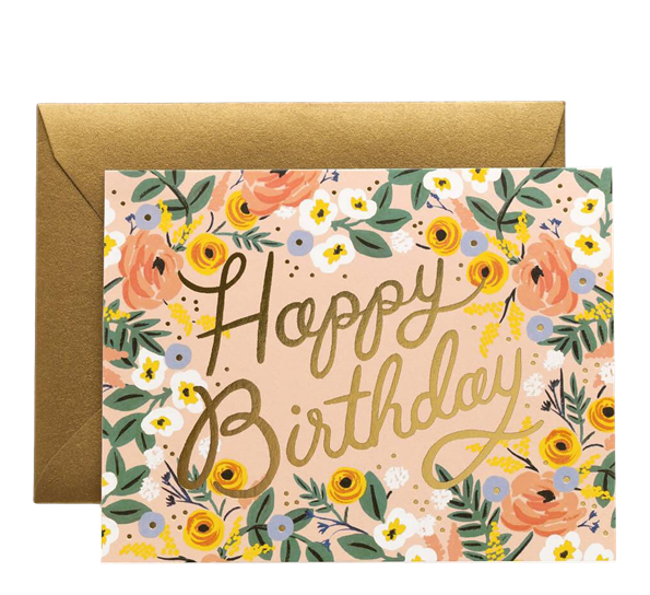 Kort Rosè Birthday fra Rifle Paper Co.