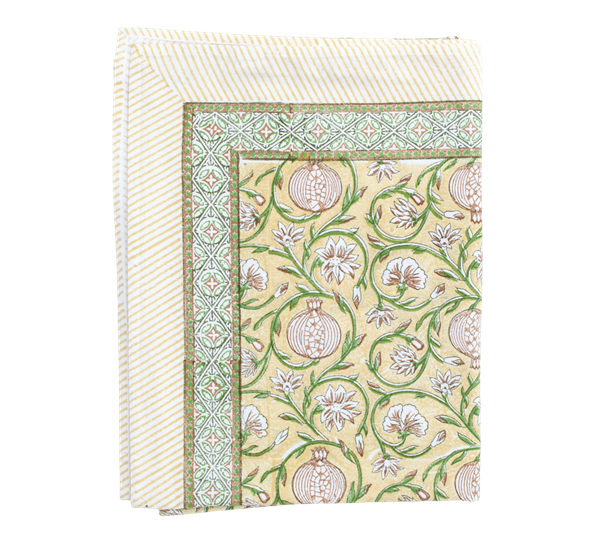 Tangier Pomegranate duk 150x350 cm butter yellow Chamois