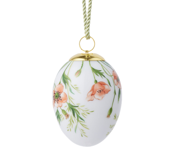 Påskeegg 2026 Valmueblomst 6cm fra Royal Copenhagen