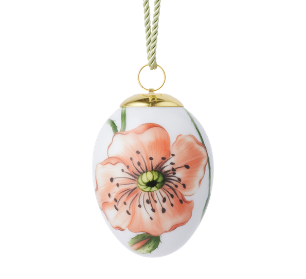 Påskeegg 2026 Valmueblomst kronblad 6cm fra Royal Copenhagen