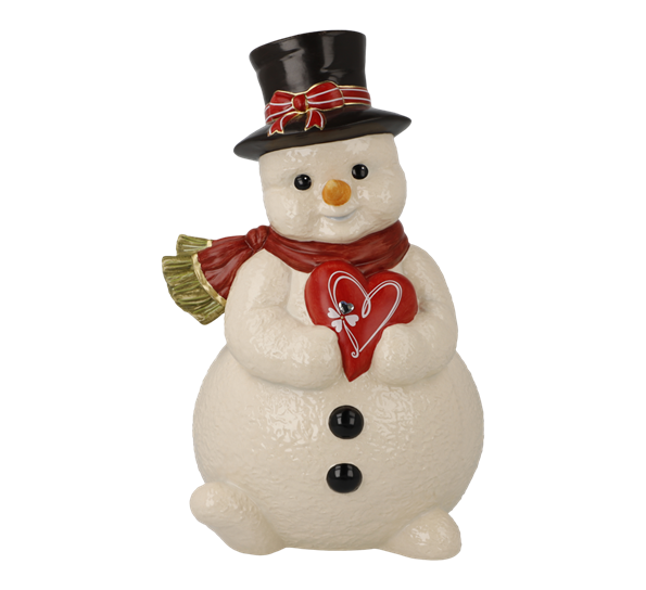 Snømann Wishing Heart Ltd. 2000 stk 22 cm Goebel
