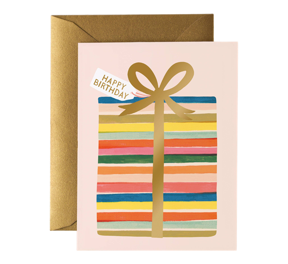 <p>Kort Felize birthday present fra Rifle Paper Co.</p>
