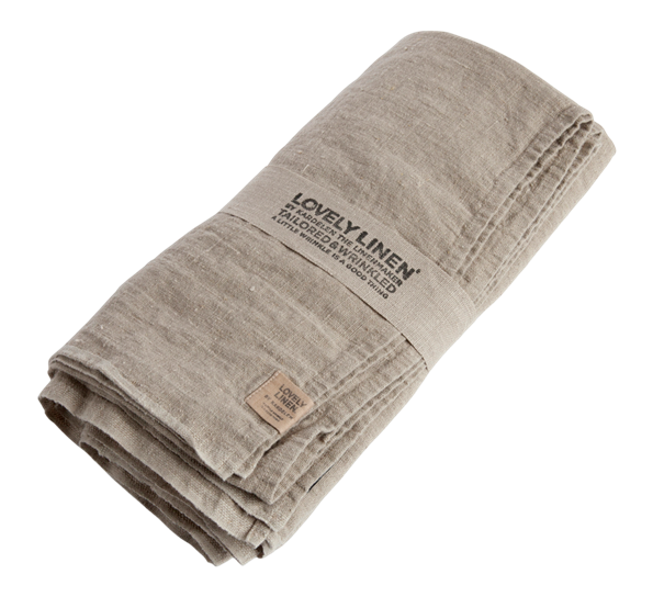 Lovely linduk 145x380 cm Natural Beige fra Lovely Linen