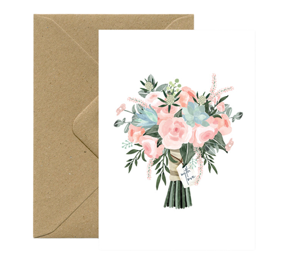 Bryllupskort Bouquet with love fra Rifle Paper Co.