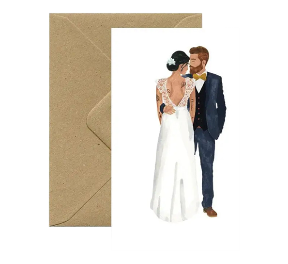 <p>Bryllupskort Married lovers fra Rifle Paper Co.</p>
