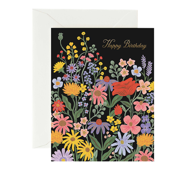 Kort Birthday prairie garden fra Rifle Paper Co.