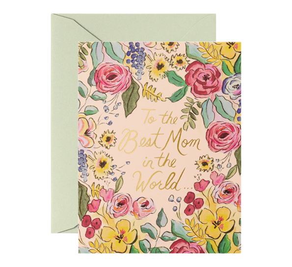 Kort Best mom in the world fra Rifle Paper Co.