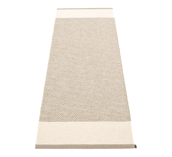 Edit matte mud vanilje lin metallic 85x260 cm fra Pappelina