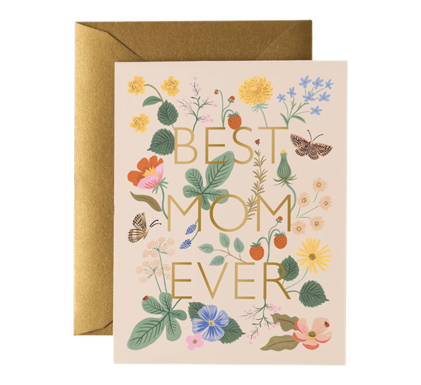 Morsdagskort Best mom ever fra Rifle Paper Co.