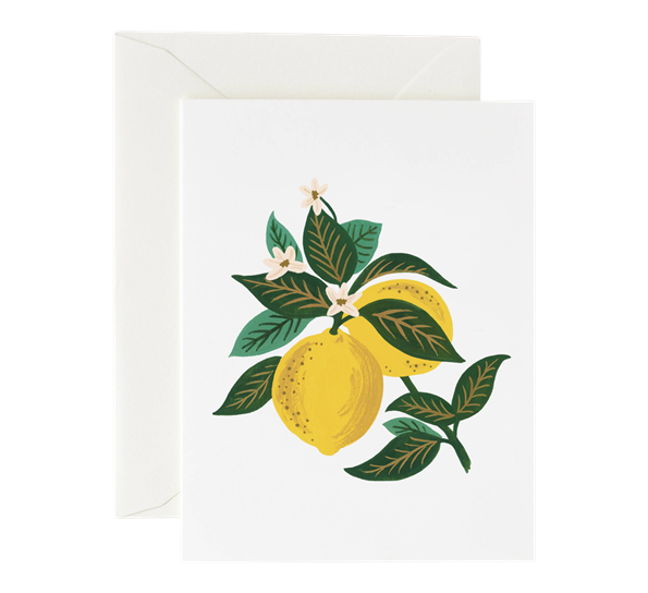 Kort Lemons blossom fra Rifle Paper Co.