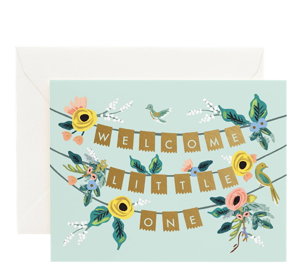 Kort Welcome garland fra Rifle Paper Co.