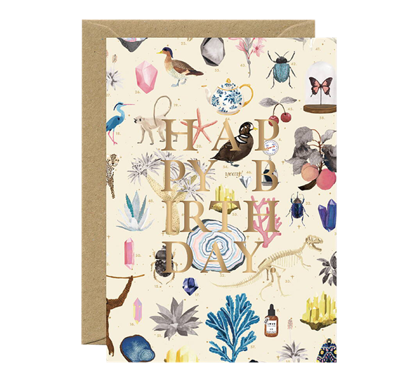 Kort Happy birthday curiosity fra Rifle Paper Co.