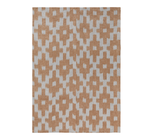 Ikat kjøkkenhåndkle mist blue terracotta Ferm Living