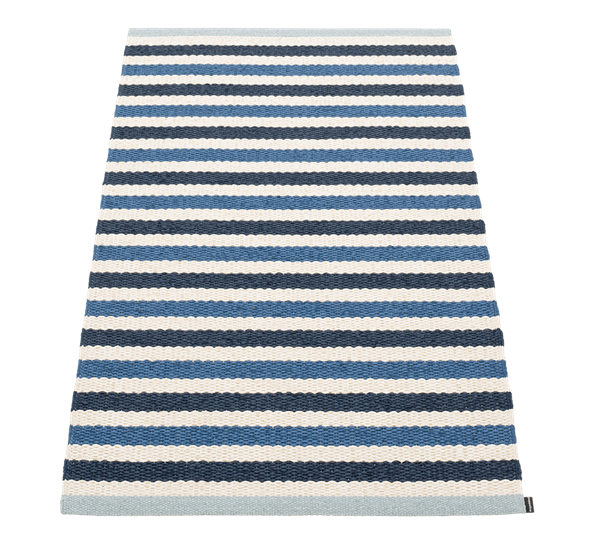 Teo matte denim 70x120 cm fra Pappelina