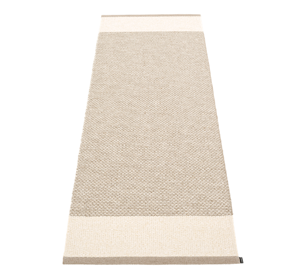 Edit matte mud vanilje lin metallic 70x200 cm fra Pappelina