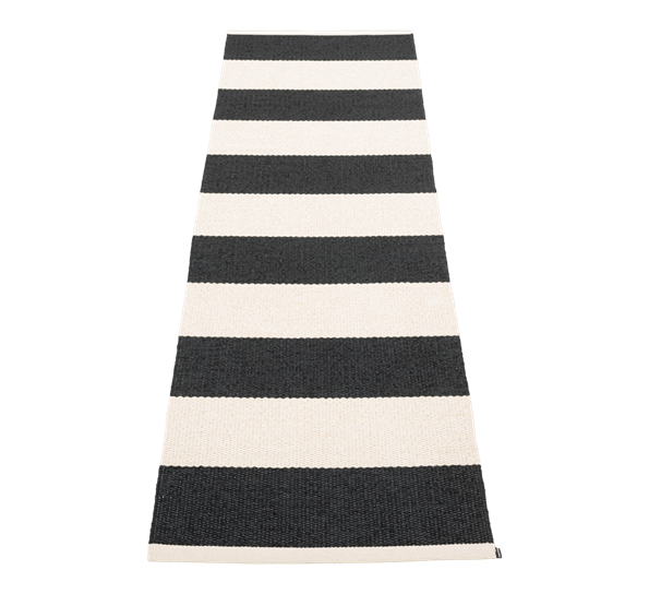 Bob matte sort vanilje 70x225 cm fra Pappelina