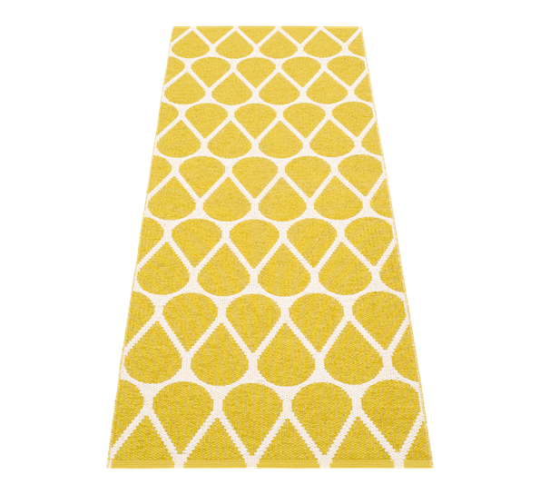 Otis matte mustard 70x200 cm fra Pappelina