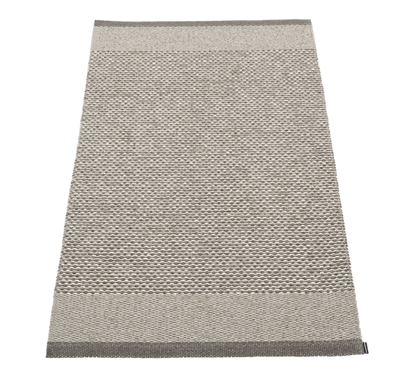 Edit matte charcoal warm grey stone metallic 85x160 cm fra Pappelina