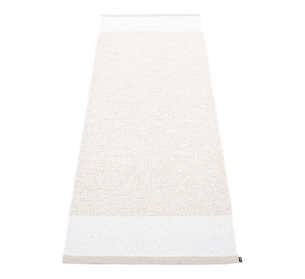 Edit matte fossil hvit metallic 70x200 cm fra Pappelina