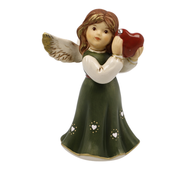 Engel Follow your heart med Swarovski®-krystall 8,5 cm fra Goebel