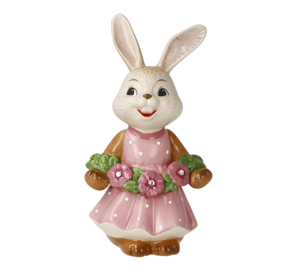 Påskekanin Cute flower girl 12 cm fra Goebel