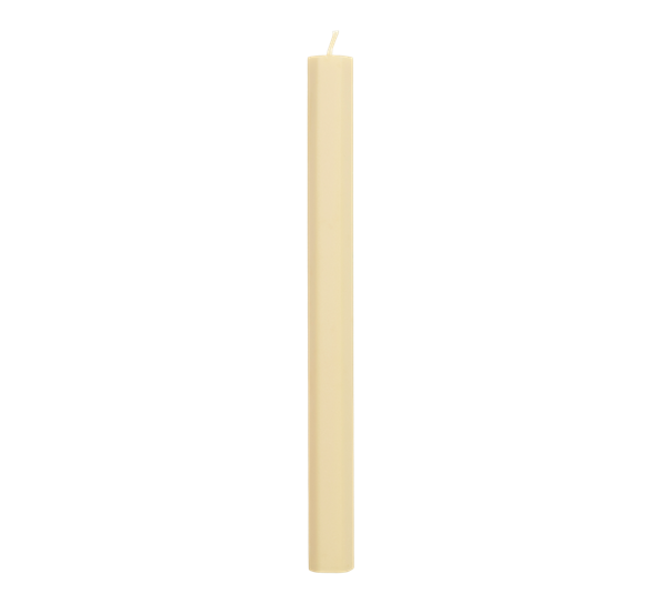 Hexagon Candle lys 24cm lime beige fra HAY