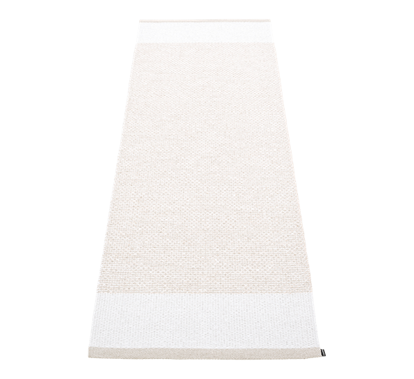 Edit matte fossil hvit metallic 85x260 cm fra Pappelina
