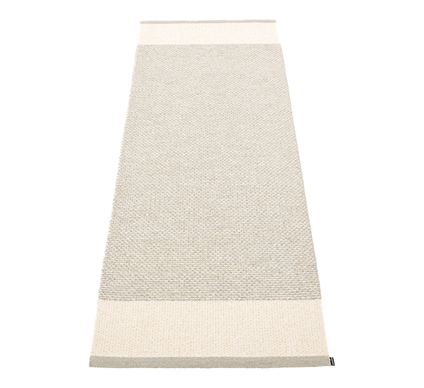 Edit matte lin vanilje stone metallic 85x260 cm fra Pappelina