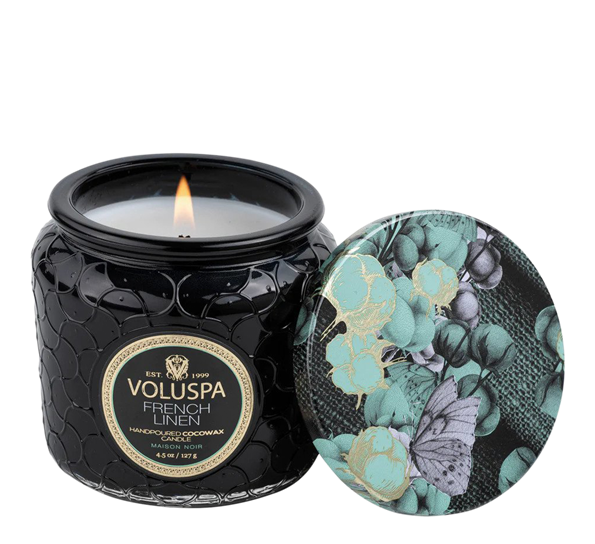 Duftlys 35t French Linen fra Voluspa