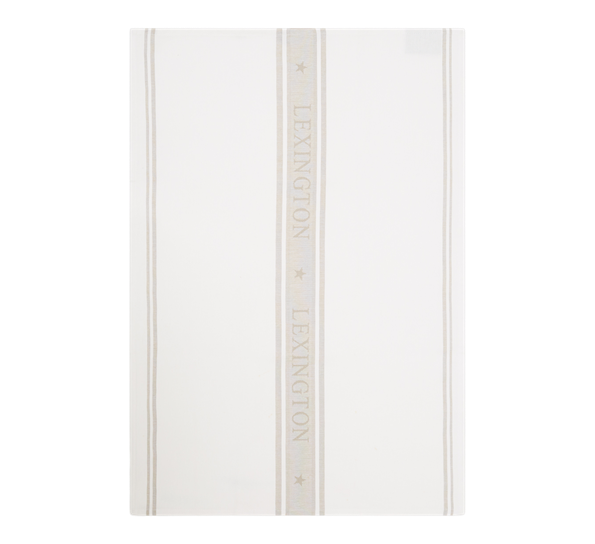 Icons kjøkkenhåndkle stjerner 50x70 cm hvit beige Lexington