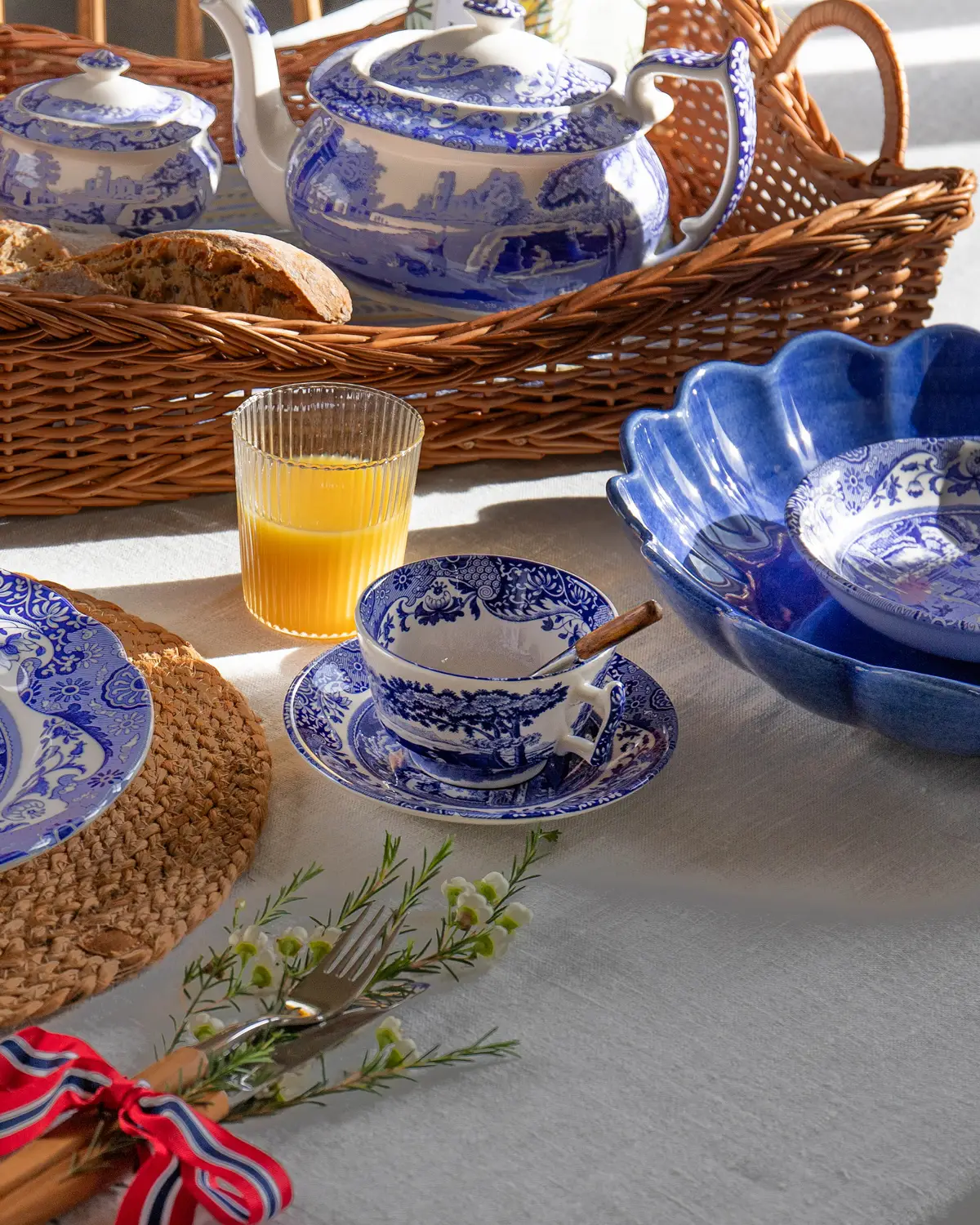 Spode Blue Italian – detalj
