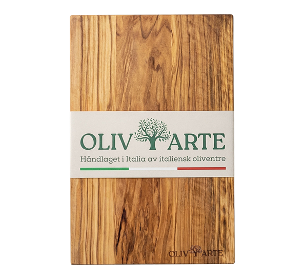 Skjærefjøl tynn 30x20x1,4 cm oliventre OlivArte