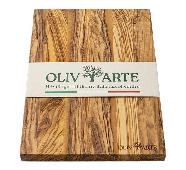 Skjærefjøl tynn 35x25x1,4 cm oliventre OlivArte