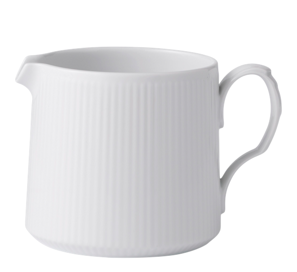 Hvit Riflet mugge moderne 70 cl Royal Copenhagen