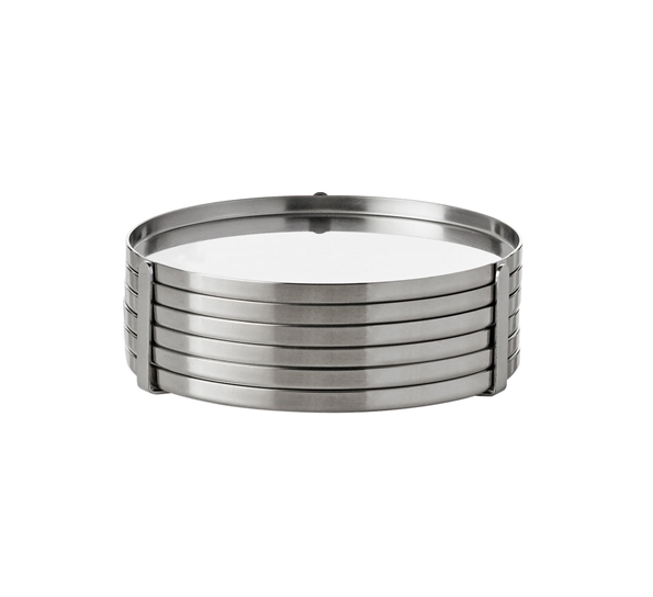 Arne Jacobsen glassbrikker ø8,5 cm steel Stelton