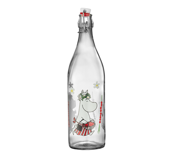 Mummi glassflaske 1l Jordbær Muurla
