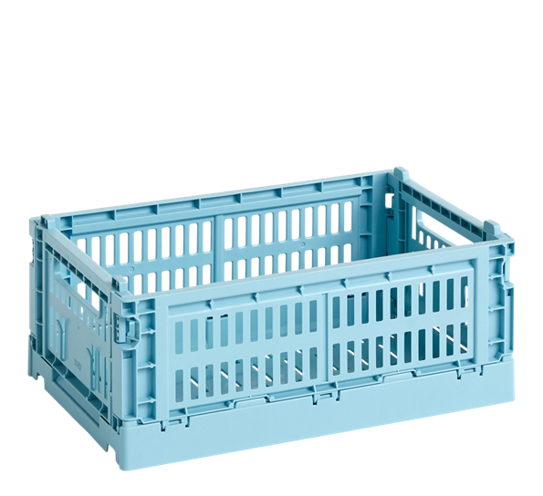 Colour Crate 17x26,5x10,5 cm lyseblå oppbevaringskasse fra HAY