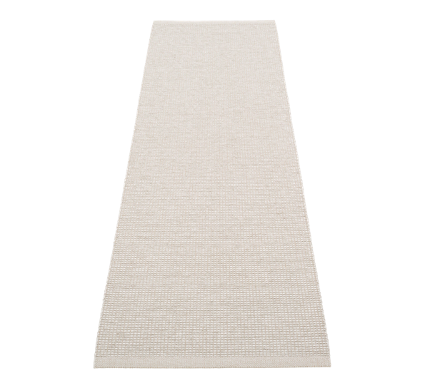 Emm matte med lintråd fossil grey 70x240 cm fra Pappelina