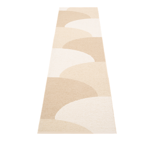 Hill matte beige vanilje 70x270 cm fra Pappelina