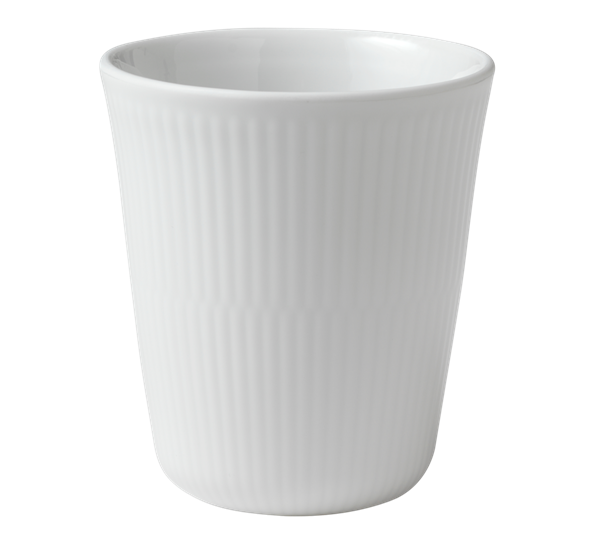 Hvit Riflet termokopp 29 cl Royal Copenhagen