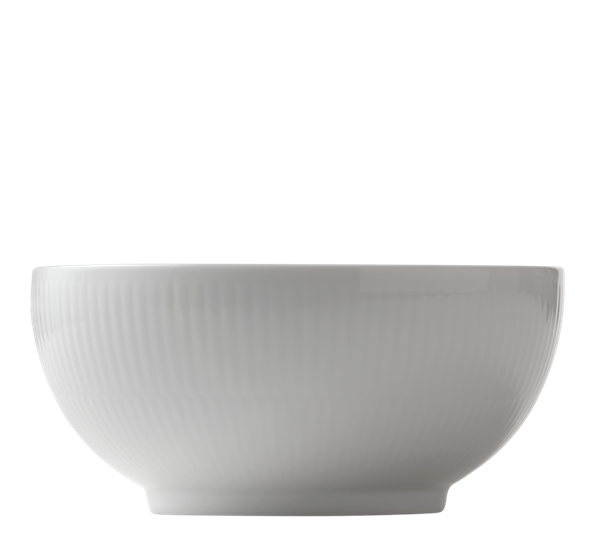 Hvit Riflet skål 15 cm Royal Copenhagen